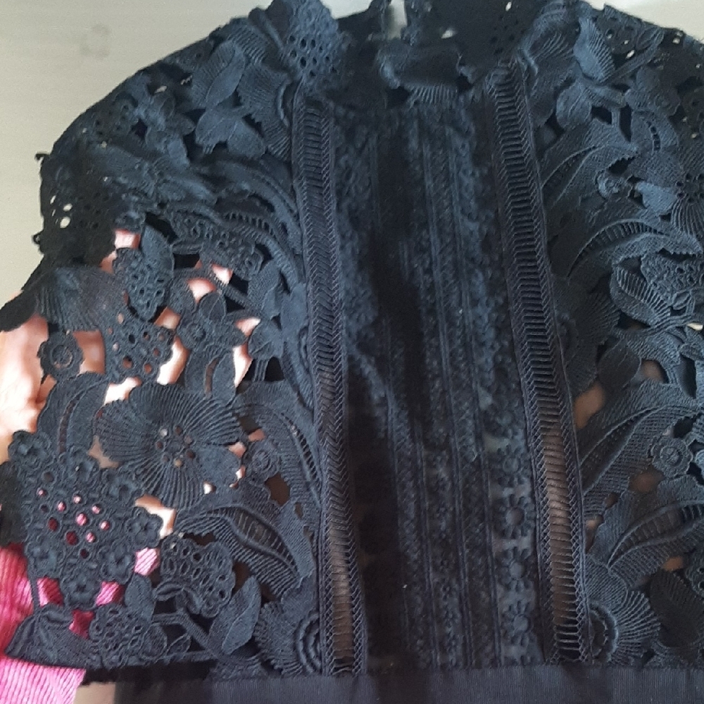 🔥SELF PORtraIT Midi🔥Formal Lace Top Dress PROM/WEDDING - Picture 14 of 16
